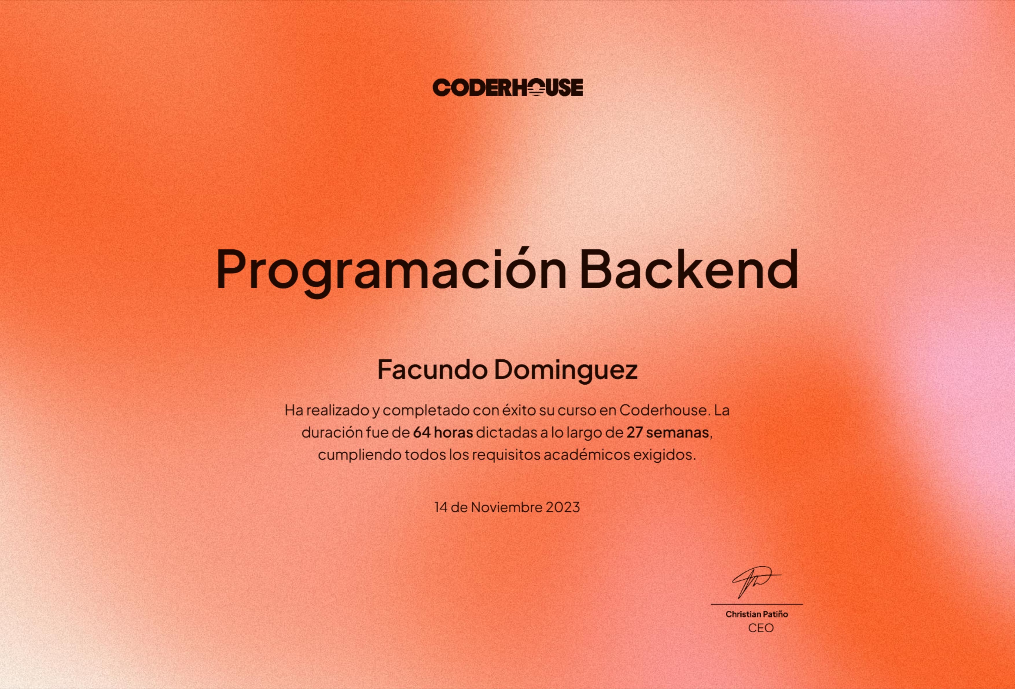 Certificate Backend Node Js